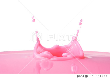 strawberry milk splash on white background strawberry milk splash on white background 40361533