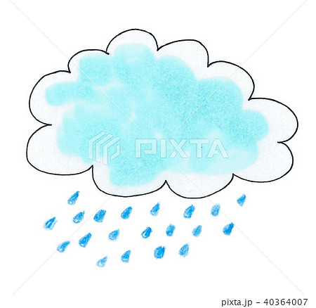 雨雲のイラスト素材 40364007 Pixta