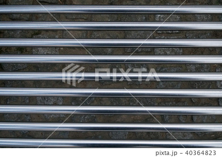 Horizontally placed stainless steel tubes 40364823