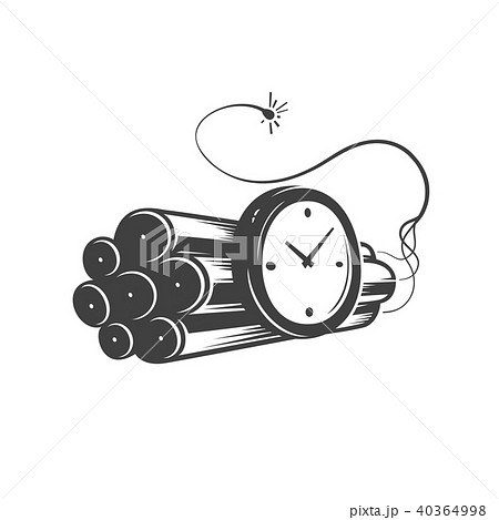 Deadline concept logo, countdown vector emblem 40364998