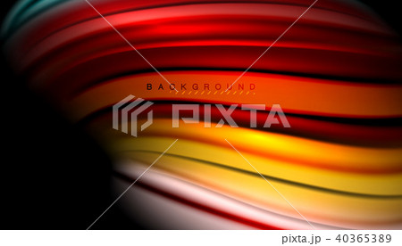 Abstract wave lines fluid color stripes 40365389