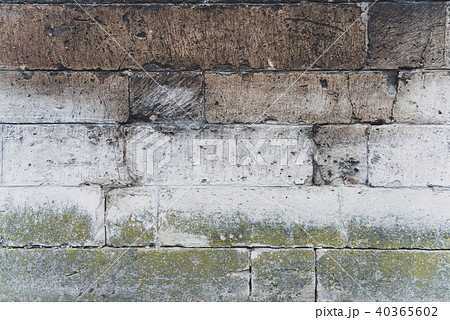 Aged stone wall with texture, cobblestone 40365602