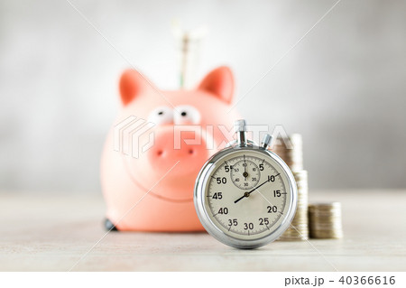 Analog stopwatch on grey background Analog stopwatch on grey background 40366616