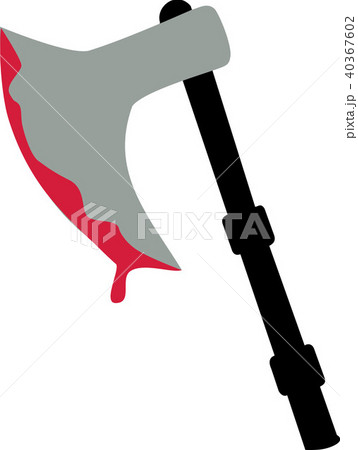 Medieval Axe With Bloodのイラスト素材