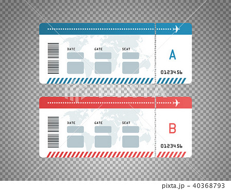 Modern flight tickets design template 40368793