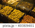 The famous oriental market. Typical olives in Istambul, Turkey 40369401