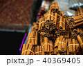 The famous oriental market. Typical cinnamon sticks in Istambul, Turkey 40369405