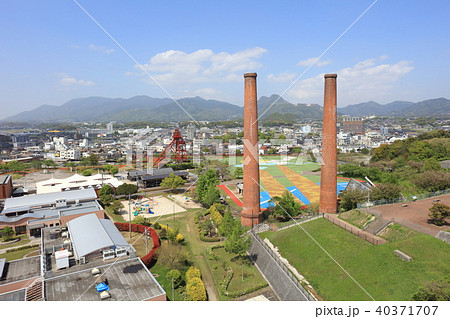 田川市石炭 歴史博物館 三井田川鉱業所伊田竪坑の写真素材