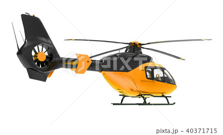 Yellow helicopter isolated on the white background. 3d illustration. Yellow helicopter isolated on the white background. 3d illustration. 40371715