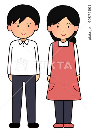 男性と女性のイラスト素材