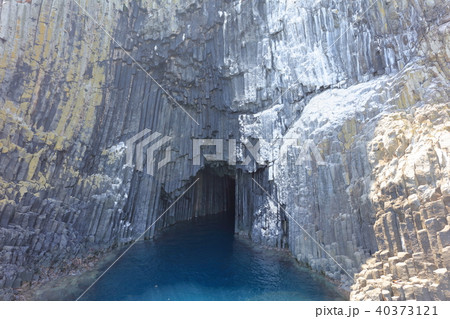 福岡市西区～佐賀県唐津の海岸空撮　福岡県糸島市志摩芥屋大門 40373121