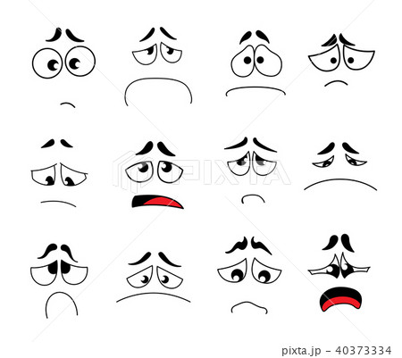 Funny cartoon eyes vector set 40373334