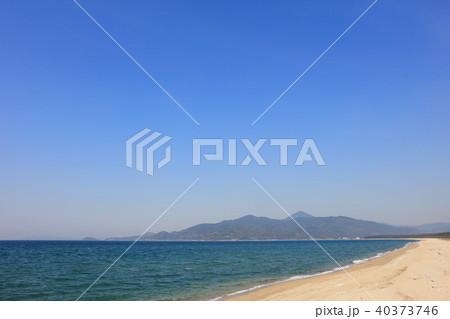 福岡市西区～佐賀県唐津の海岸空撮　虹の松原_佐賀県唐津市浜玉町 40373746