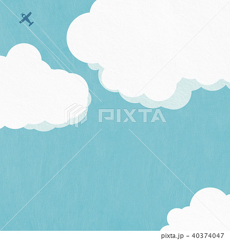 背景 夏 雲のイラスト素材