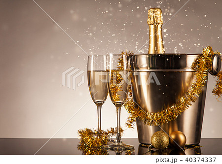 Celebration theme with champagne still life 40374337