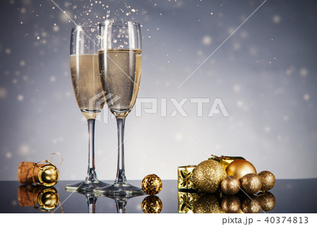 Celebration theme with champagne still life 40374813