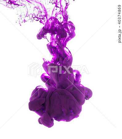 Purple ink isolated on white background 40374869