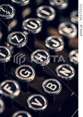 Detail of old typewriter 40375533