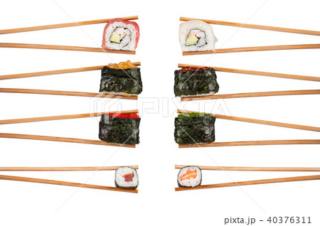 Delicious sushi pieces Delicious sushi pieces 40376311