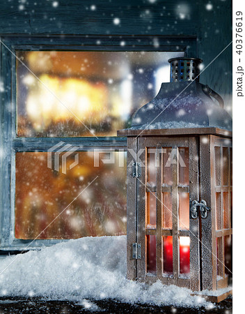 Atmospheric Christmas window sill decoration 40376619