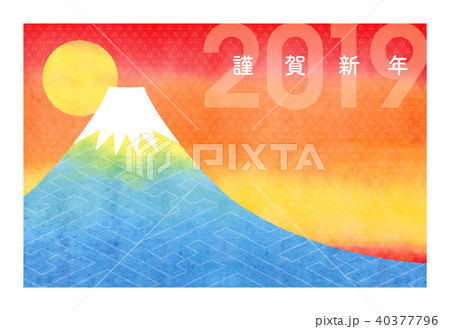 年賀状2019_富士山 年賀状2019_富士山 40377796