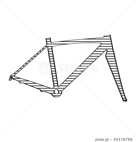 Bike frame sketch 40378766