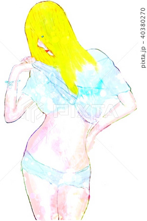 下を見る美女５ 40380270