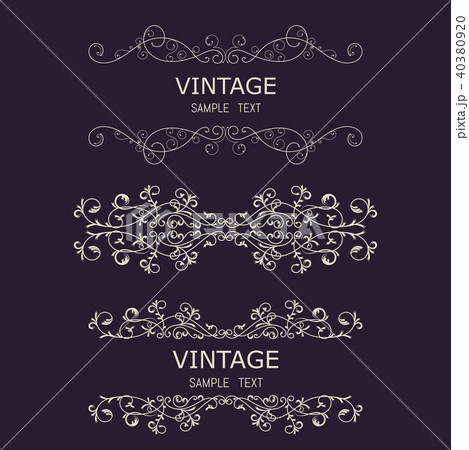 Vintage Decorations Elements. Flourishes 40380920
