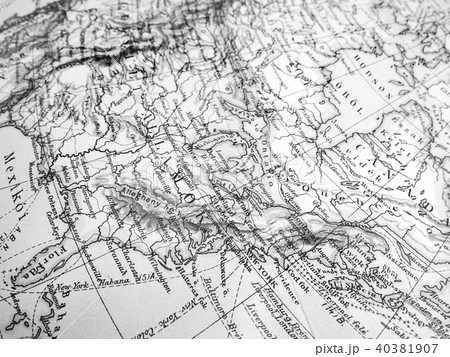 古地図 アメリカ東海岸の写真素材