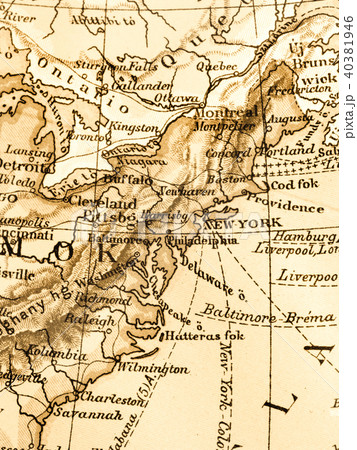 古地図　アメリカ東海岸 40381946