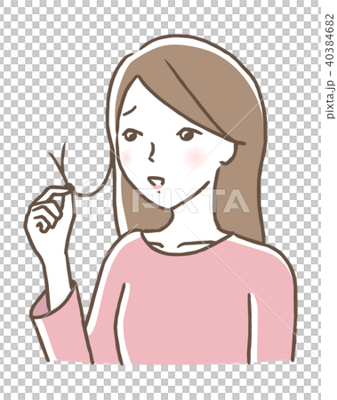 Female split hair Female split hair 40384682