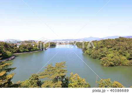 池のある公園　白水大池公園 40386689