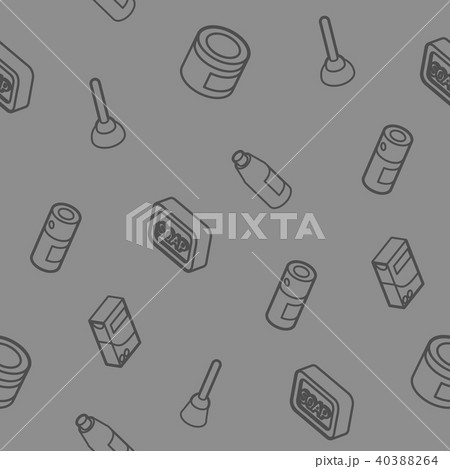 Cleaning outline isometric pattern 40388264