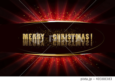 Gold Christmas and New Year banner Gold Christmas and New Year banner 40388383