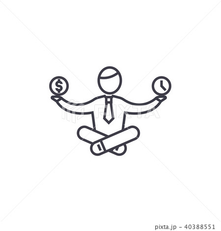 concentration vector line icon, sign, illustration on background, editable strokes concentration vector line icon, sign, illustration on background, editable strokes 40388551