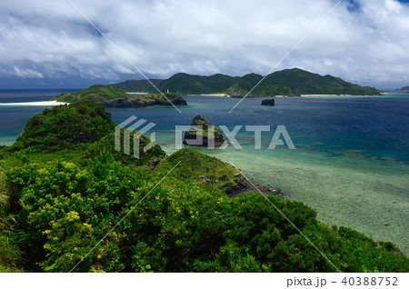 沖縄県島尻郡　座間味島　神の浜展望台 40388752