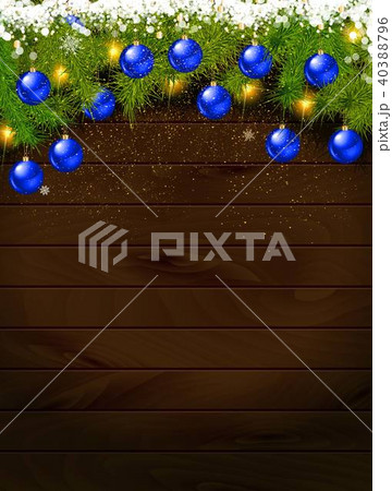 Christmas Decoration Over Wooden Background. Christmas Decoration Over Wooden Background. 40388796
