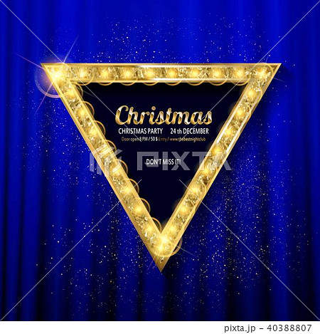 Christmas banner with light bulbs. Christmas banner with light bulbs. 40388807