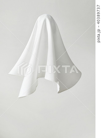 White fabric in shape a ghost 40389737