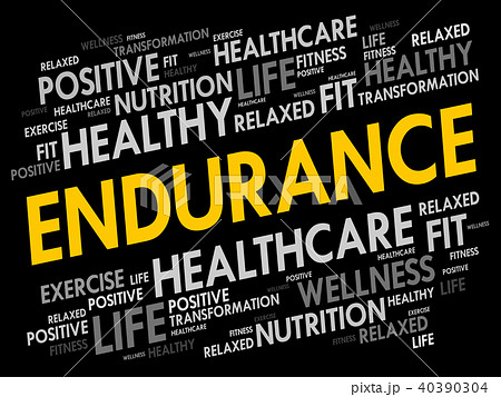 ENDURANCE word cloud collage 40390304