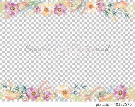 Watercolor style seamless floral background 40392570