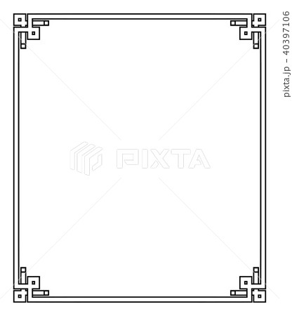 Frame Vintage Corners Made of Geometric Triangles 40397106