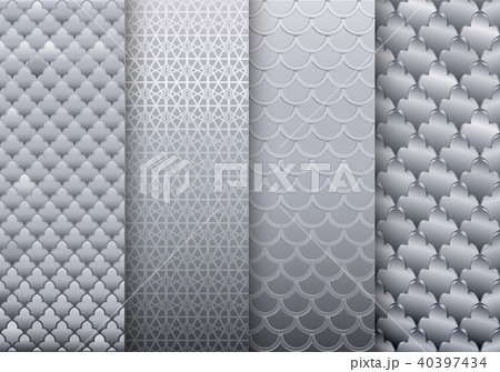 Set of silver textures backgrounds 40397434