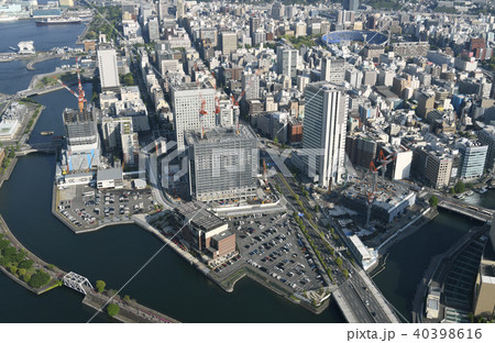 日本の横浜都市景観　横浜の街並みを望む 40398616