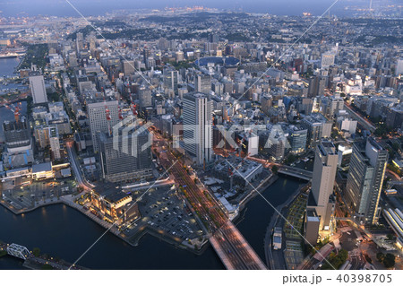 日本の横浜都市景観 横浜の街並みを望む 日本の横浜都市景観 横浜の街並みを望む 40398705