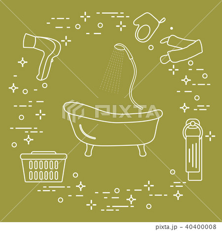 Bath, shower, dryer, washcloths, towel, basket Bath, shower, dryer, washcloths, towel, basket 40400008