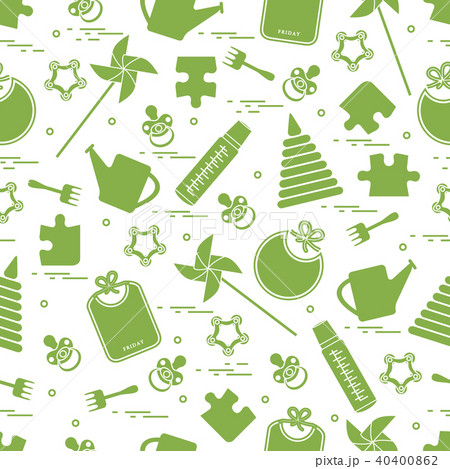 Cute seamless pattern with variety children's 40400862