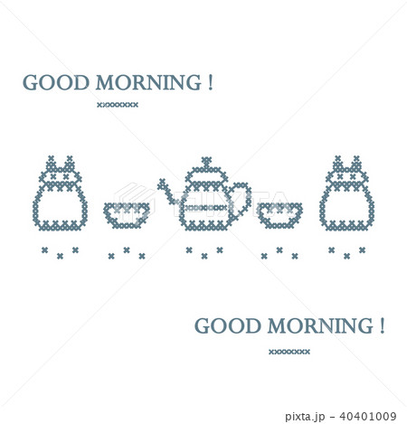 Cute vector illustration cross embroidery of Cute vector illustration cross embroidery of 40401009
