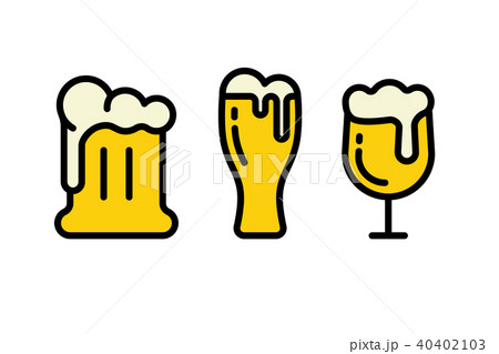 beer vector icons collection 40402103