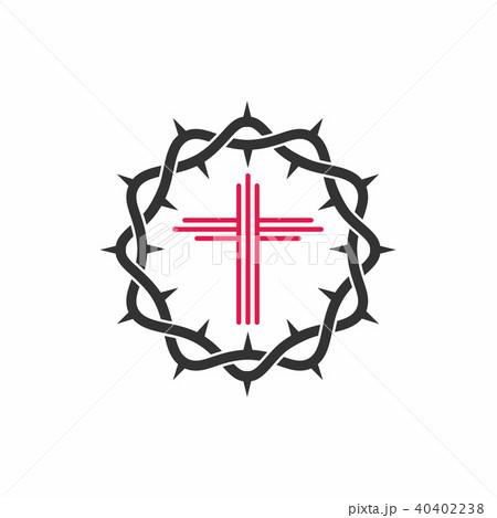Church logo. Cross and Crown of Thorns Church logo. Cross and Crown of Thorns 40402238